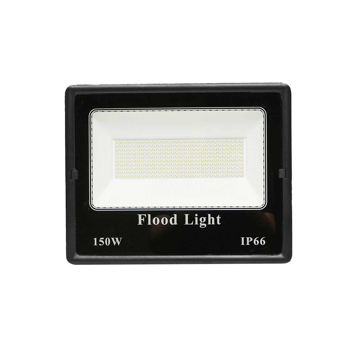 LED reflektor 150W, 220V, 6500K, fekete, 360x285x67 mm, IP66, Breckner Germany
