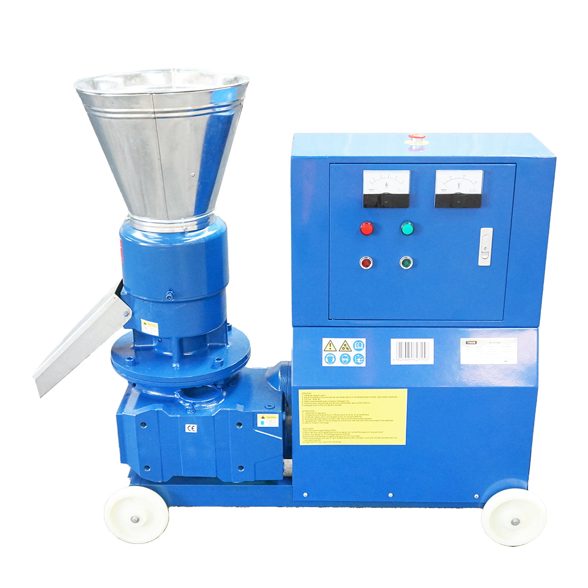 Takarmánygranuláló, gabonaprés, 11KW, 380V, 6 mm-es matricával, max. teljesítmény 500 kg/h
