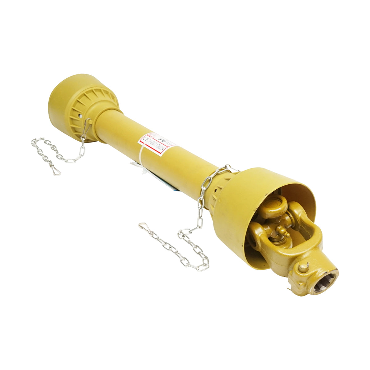 Kardántengely 850 mm, T4, kereszt 27x75 mm, háromszög alakú csővel, 1 3/8" Z=6, kaszához 1,35/1,65/1,85 m