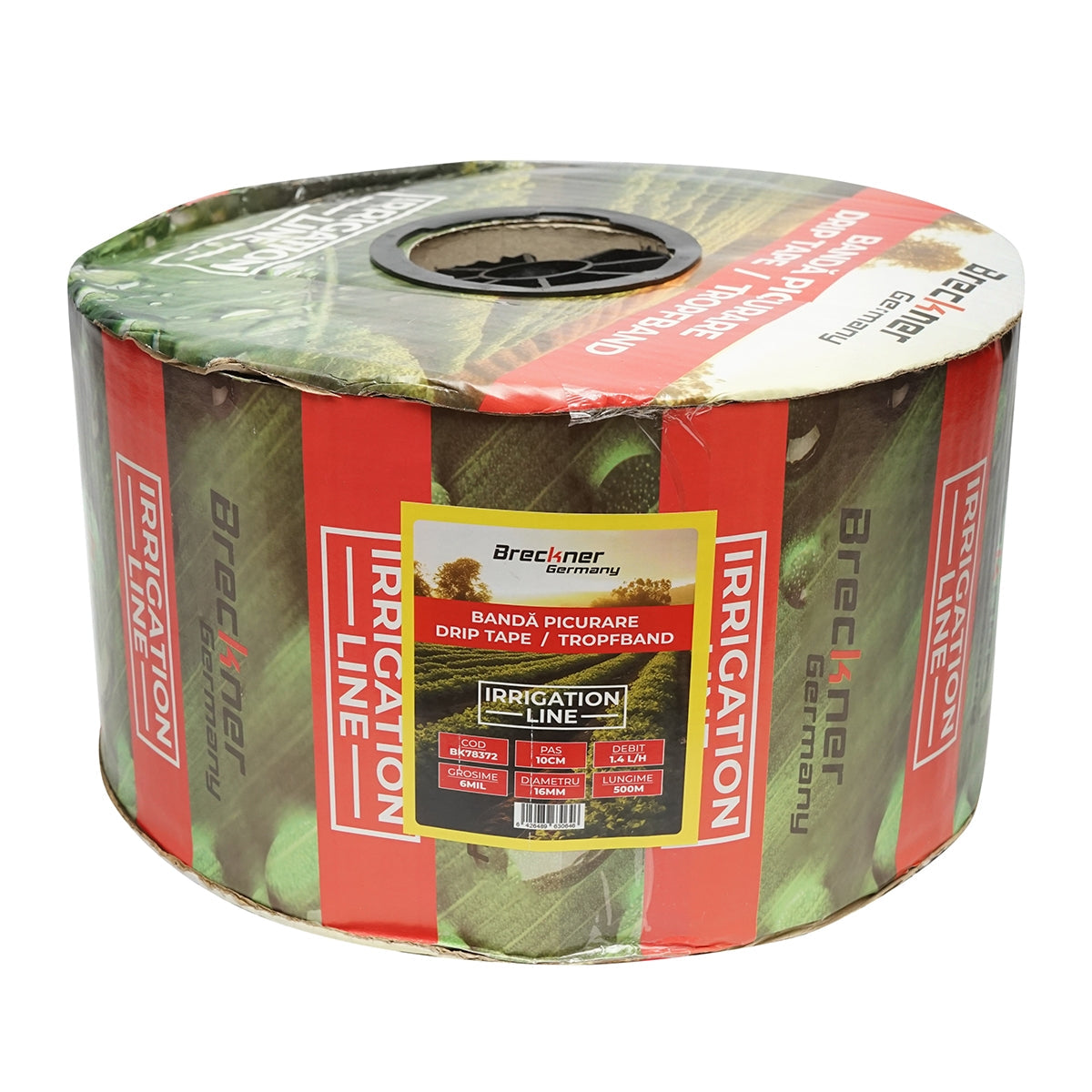 Csepegtető szalag tekercs 500M 1,4L/H, 16 mm. 10cm lépésköz Breckner Germany