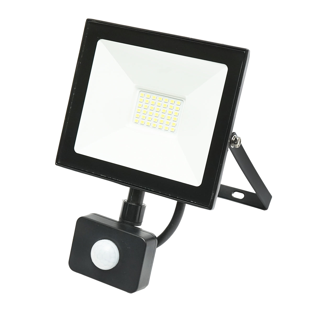 LED reflektor 30W, 2700 lm, 6400K, IP44, 220V–240V tápellátással, mozgásérzékelővel, Breckner Germany