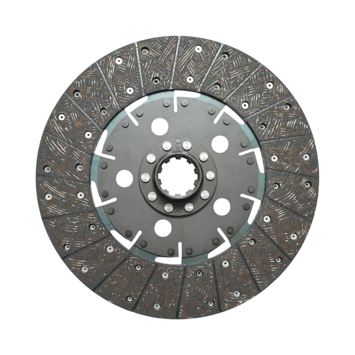 Kuplungtárcsa New Holland, Ford gépekhez, Ø330 mm, Z=10, OEM kód: E3NN7550DA, 333008710, 1864600304, 333003210, 82011594, 83937184, 87554548, FNN7550A, 81826679, 81864816, 82004599, 82011593, 83919100, 83983642