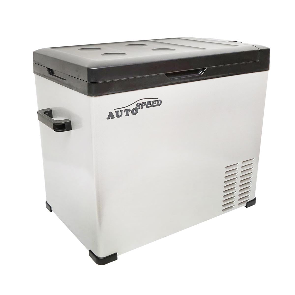 Smart autós hűtőszekrény kompresszorral, 50L, 12–24–220V, 80W, Bluetooth kapcsolattal