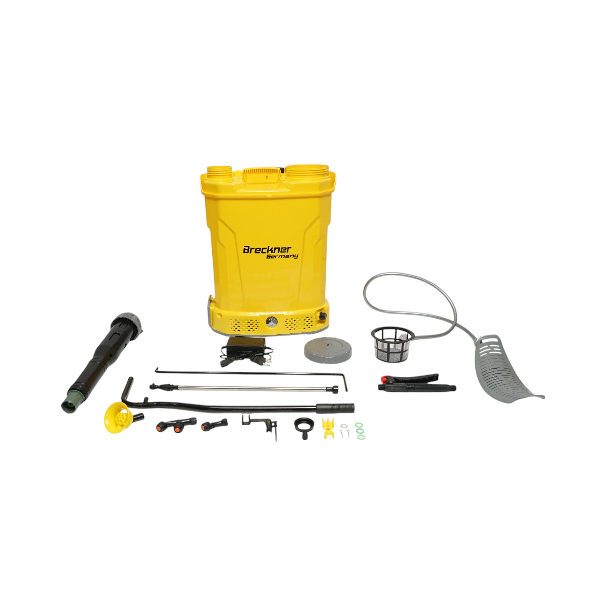 Permetezőgép (vermorel) 2 az 1-ben, kézi és elektromos, 18L tartállyal, 12V 8Ah akkumulátor, 3.1 l/perc áramlás, Breckner Germany
