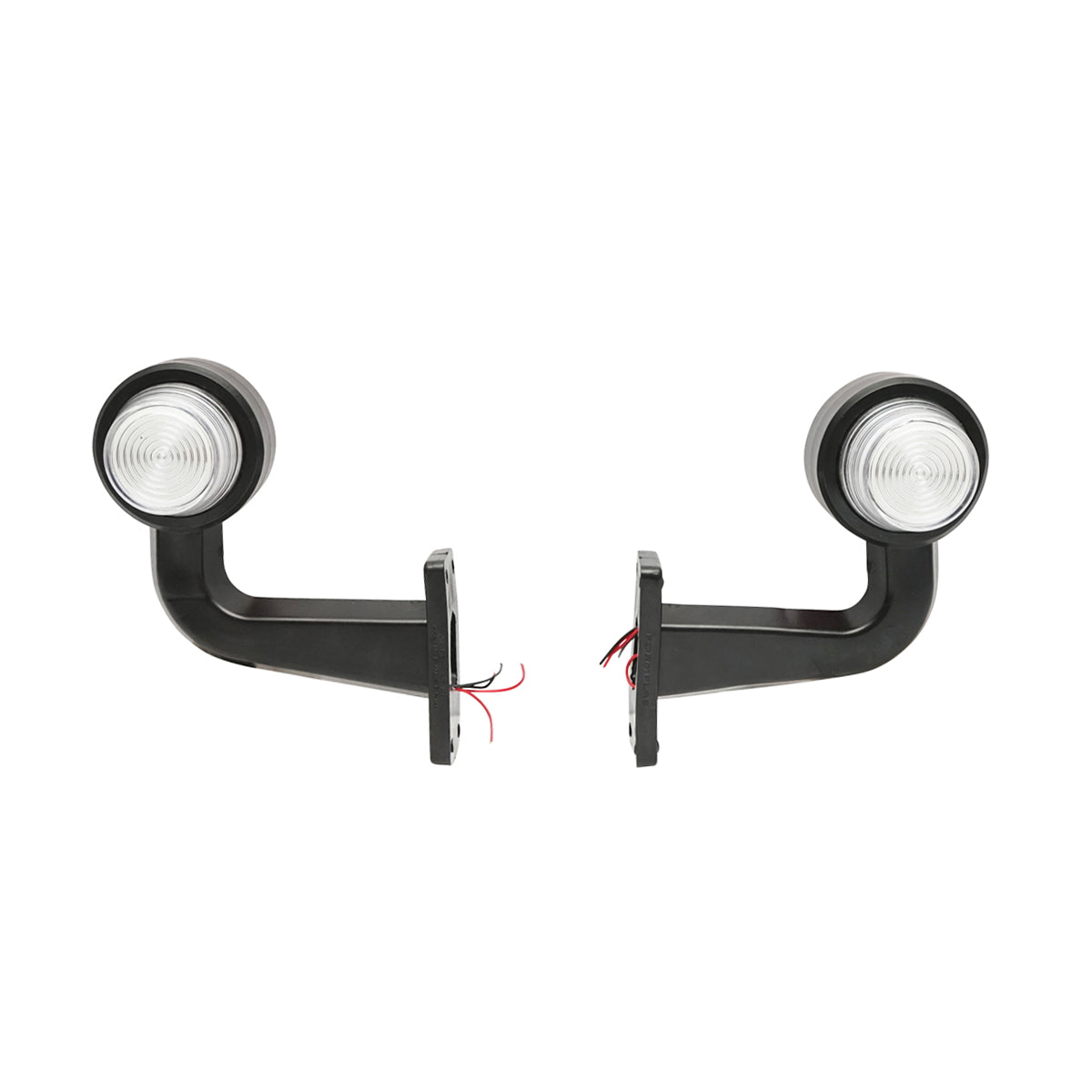 Oldalsó LED-NEON helyzetjelző lámpaszett, karral, 12–24V, piros/fehér, FR0148R/W, Breckner Germany