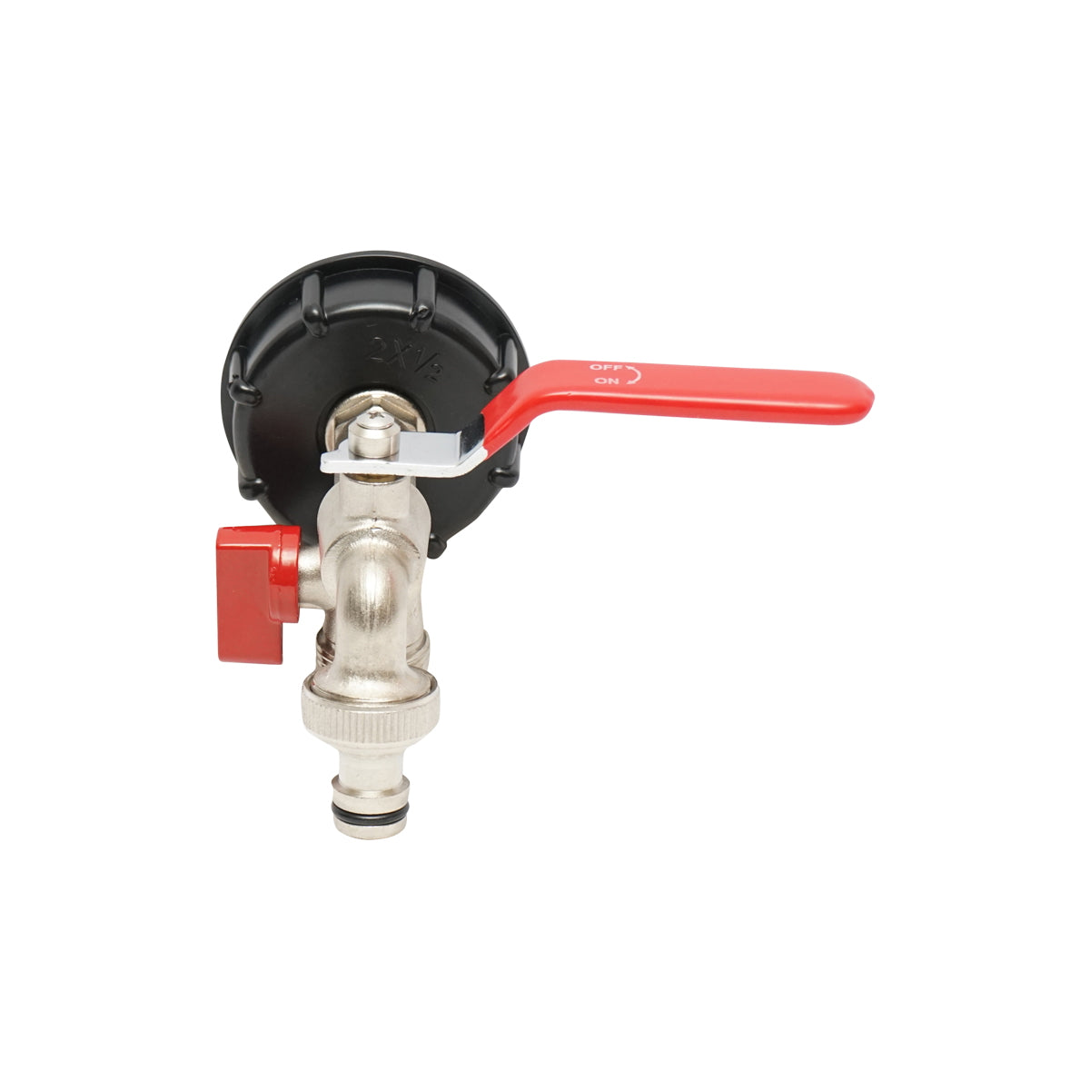 IBC tartály leeresztőcsap, 1/2", sárgaréz, 60 mm belső menettel