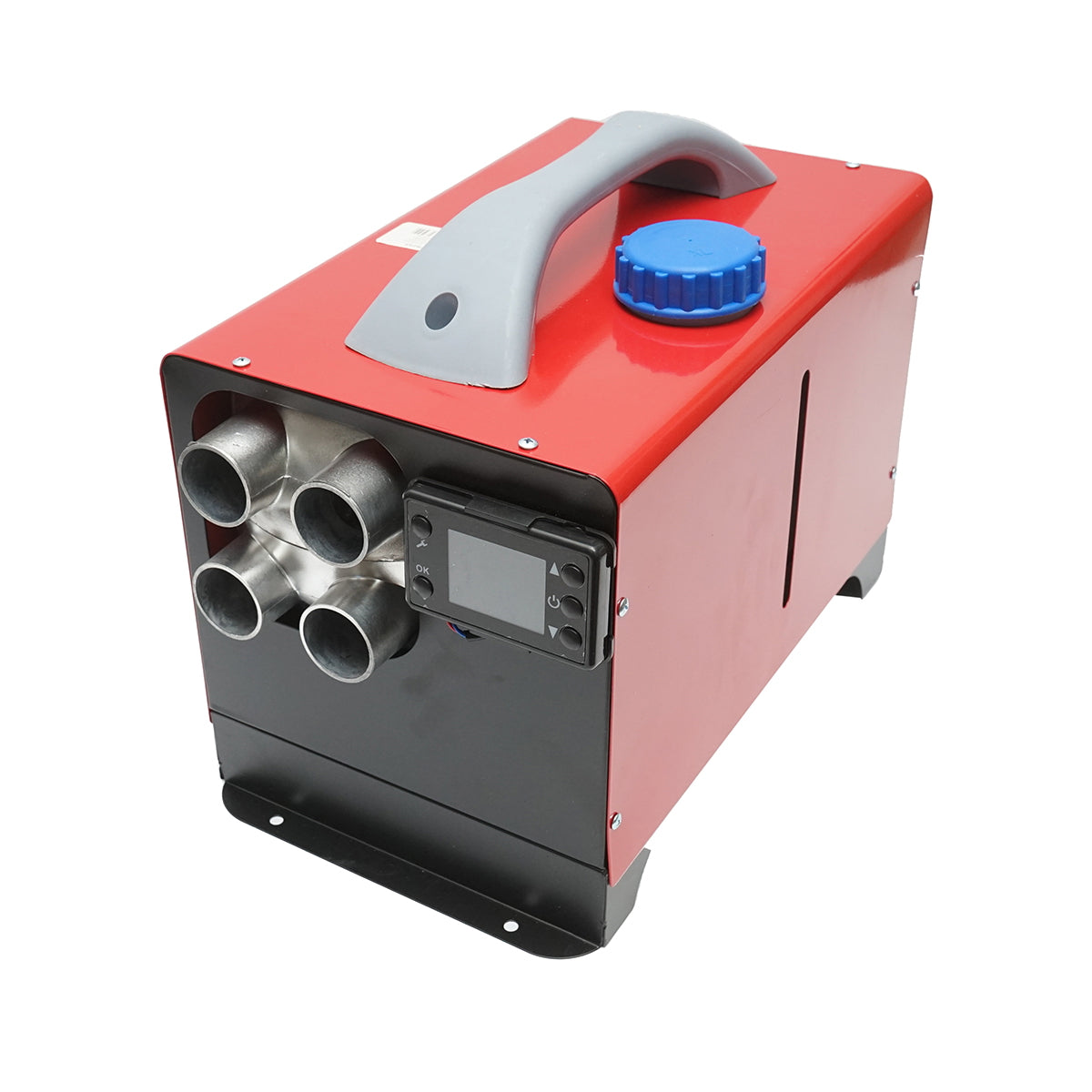 Sirocou, hordozható állóhelyzeti fűtés 12–24V, 5KW, LCD kijelzővel, távirányítóval és Kyocera izzítógyertyával, Breckner Germany, 0,14 - 0,35 L / h