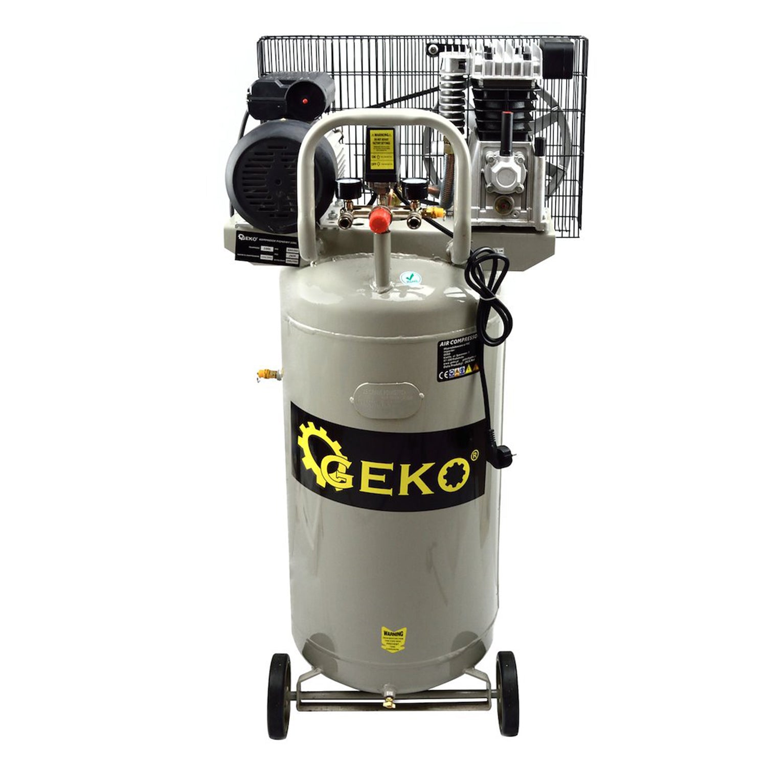 FÜGGŐLEGES KOMPRESSZOR 100L 390L/PERC 220V GEKO