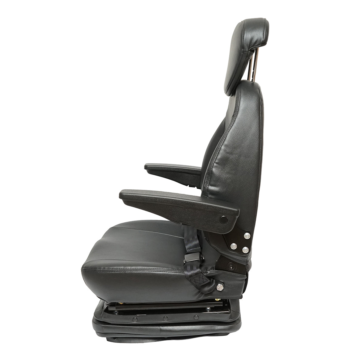 Univerzális állítható traktorülés biztonsági övvel, kartámasszal és mechanikus felfüggesztéssel, mérete: 800x610 mm