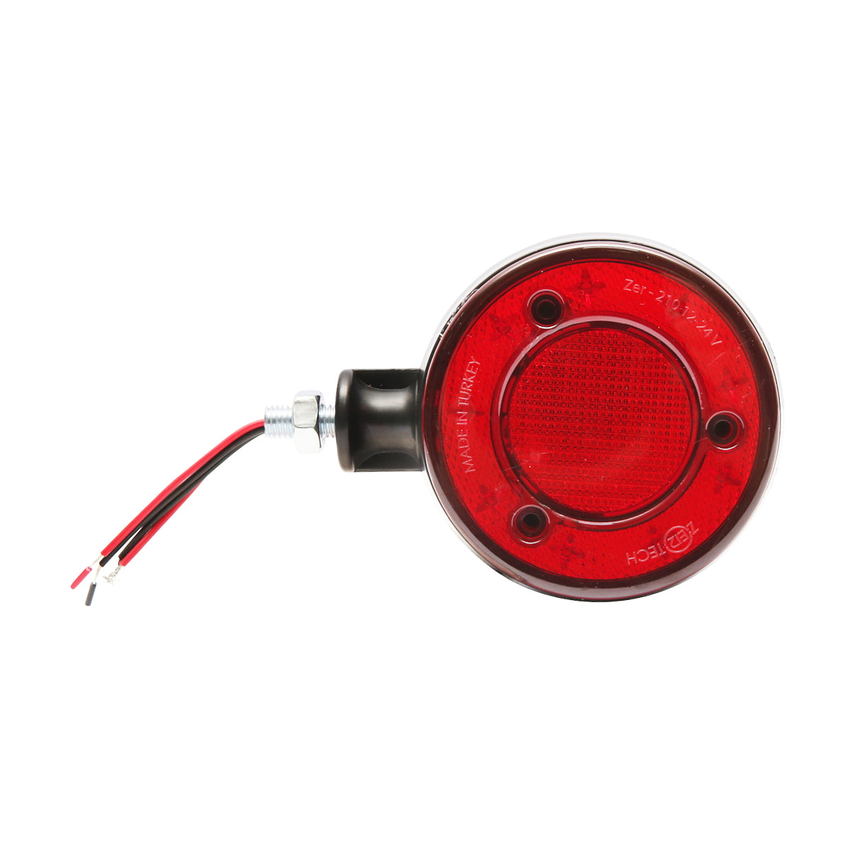 Tükörre szerelhető LED helyzetjelző lámpa, 12/24V, piros/fehér, FR0331RW, Breckner Germany