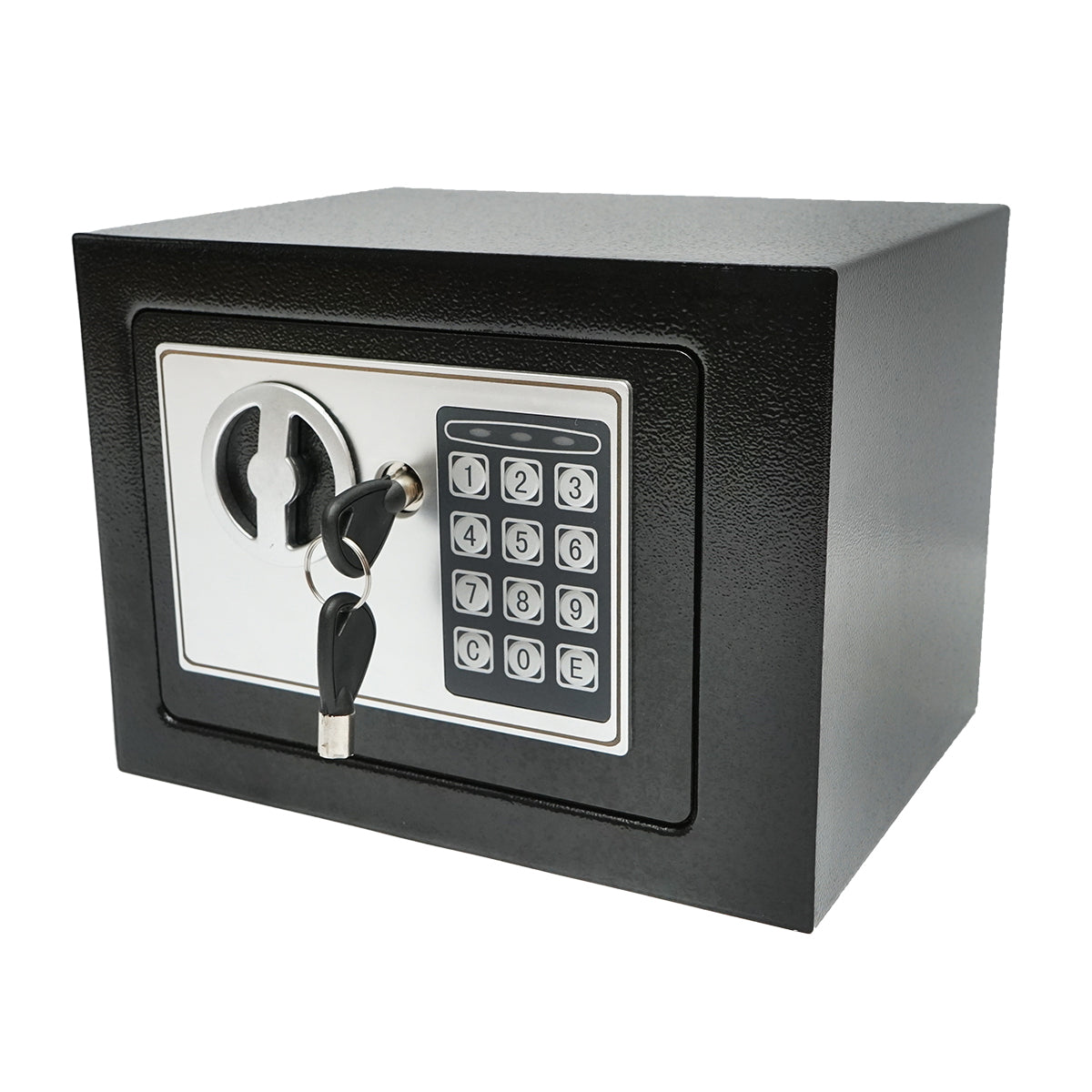 Fém széf elektronikus zárral és 2 kulccsal, 230x170x165 mm