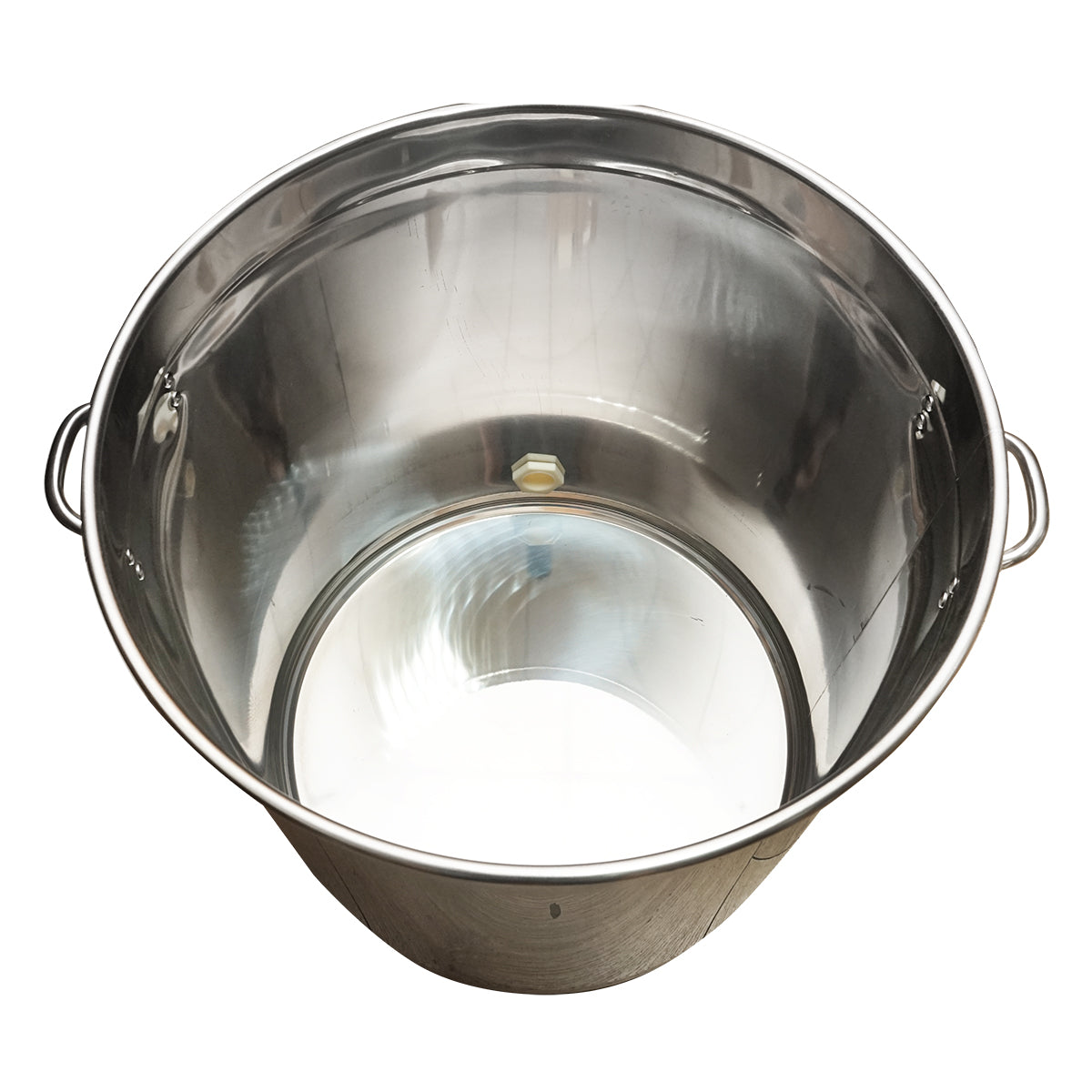 Rozsdamentes acél mézletöltő tartály fedéllel, 200 kg