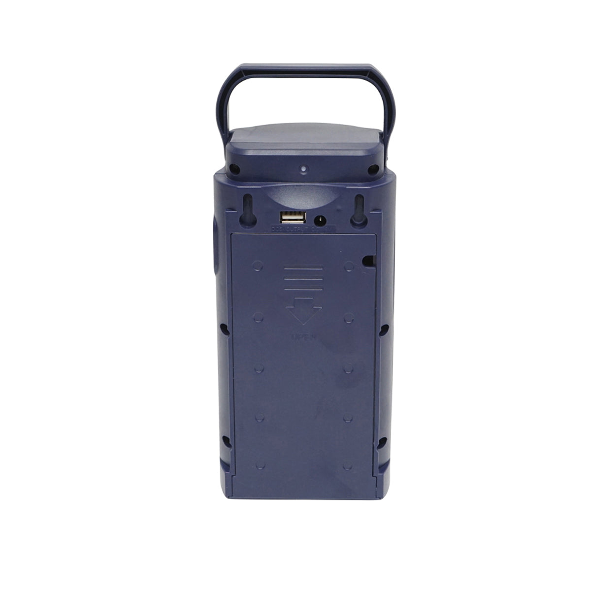 LED munkalámpa / hordozható lámpa, 6V 4Ah akkumulátorral, USB csatlakozással, 100x95x200 mm, lámpás típus