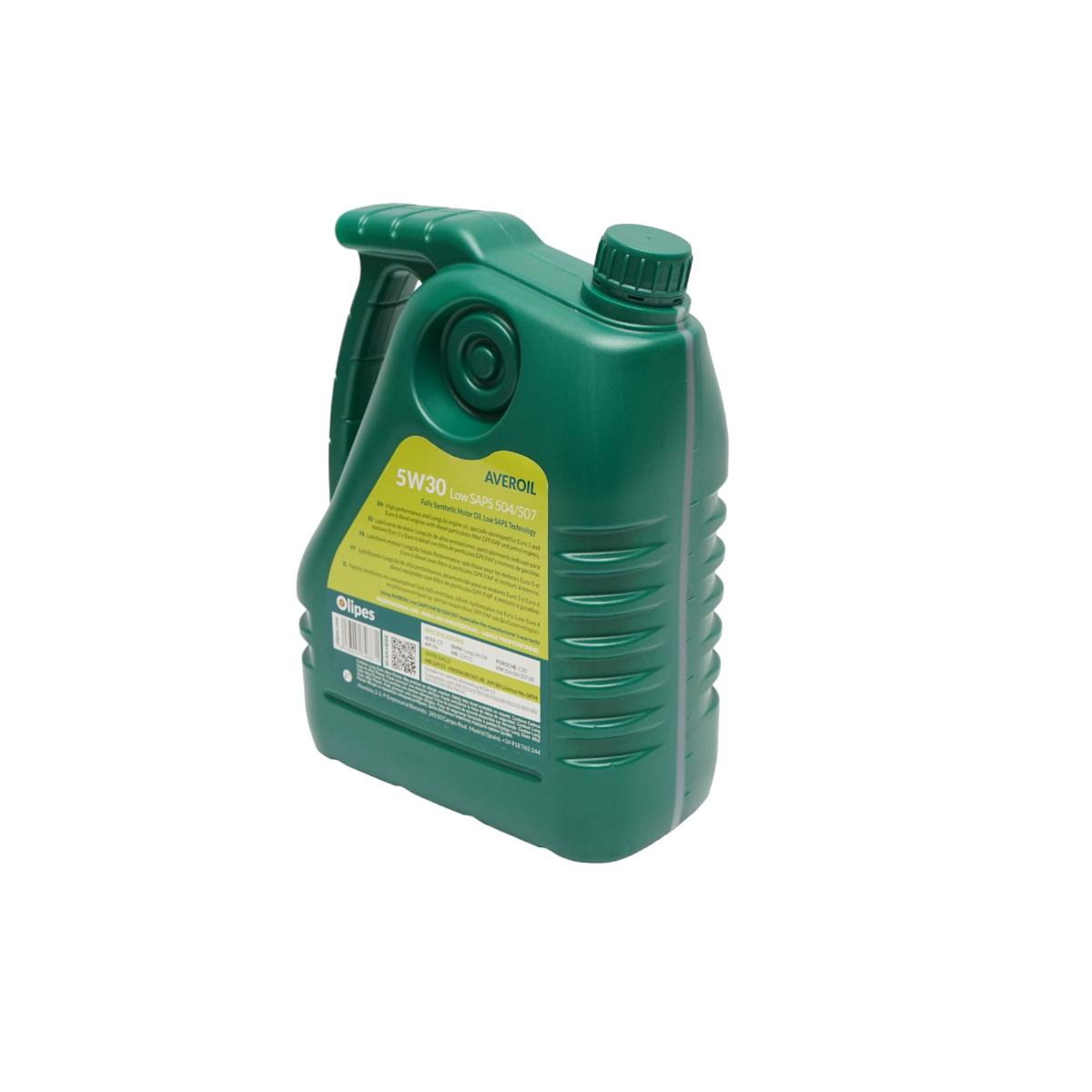 Olipes Averoil 5W30 Low SAPS 504/507 motorolaj, 5L