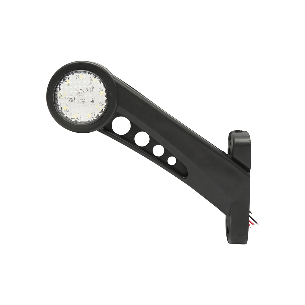 Oldalsó LED helyzetjelző lámpaszett, 12–24V, piros-fehér, rugalmas PVC házzal, Breckner Germany