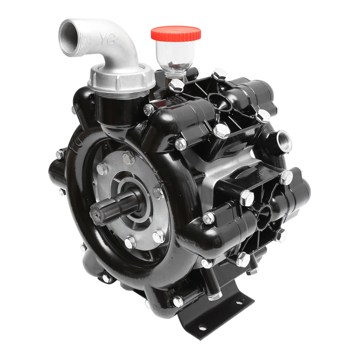 Membránszivattyú, 6 dugattyús, Z=6/6,4 mm, 120 l/perc, 20 bar, 36 kg, permetezőgéphez (kompatibilis lengyel modellekkel)