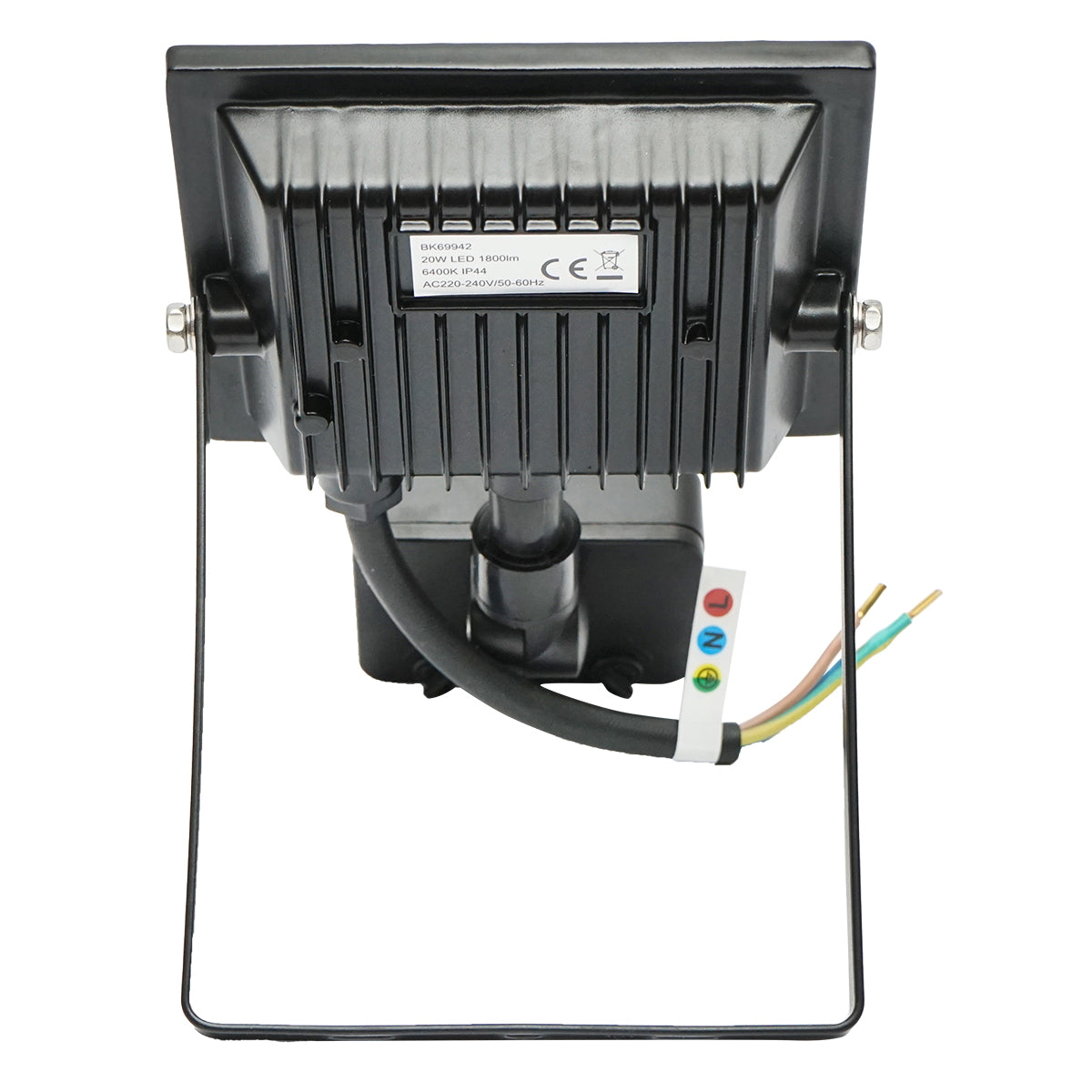 LED reflektor 20W, 1800 lm, 6400K, IP44, 220V–240V tápellátással, mozgásérzékelővel, Breckner Germany