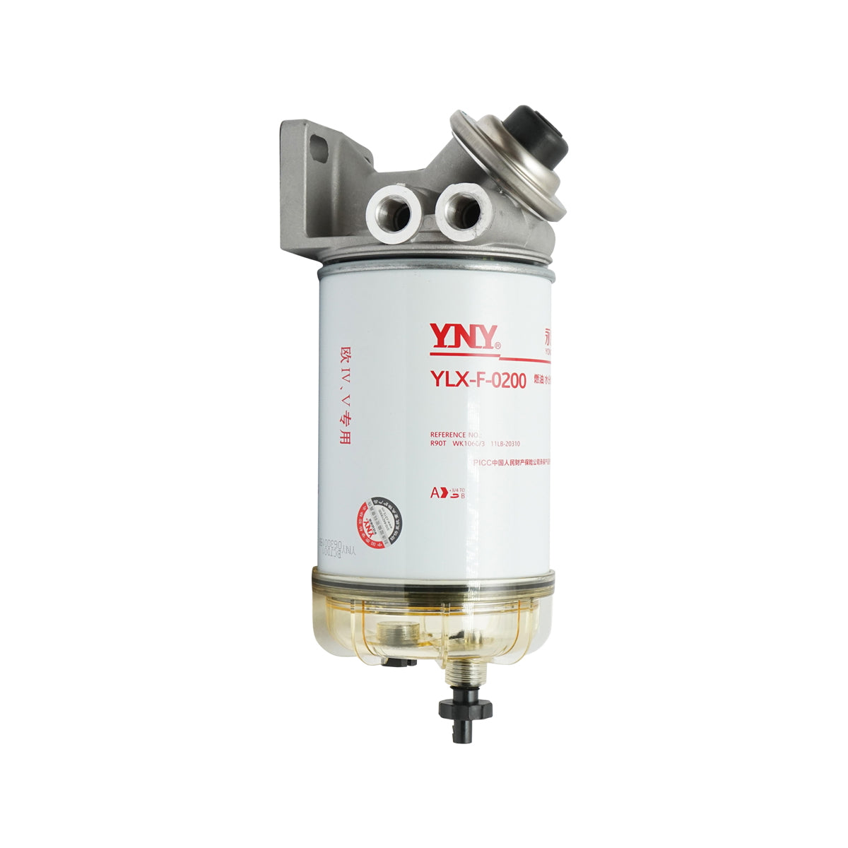 Dízel üzemanyagszűrő vízleválasztóval Isuzu, Iveco, Volvo, Liebherr, King Long típusokhoz, OEM: 10044302, 10326, 961