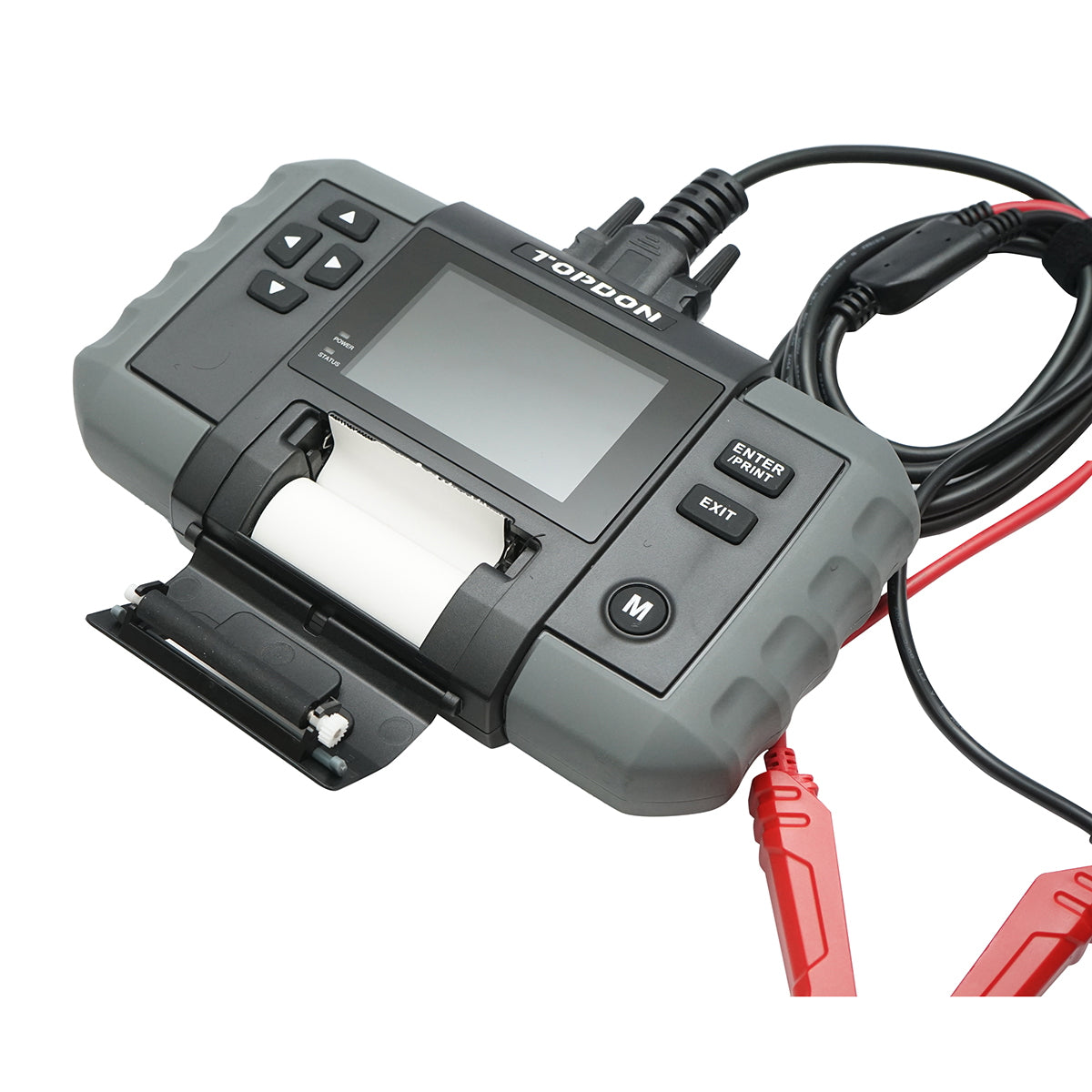 Digitális akkumulátor tesztelő nyomtatóval 12-24V, polaritásvédelem 100-2000A BT600