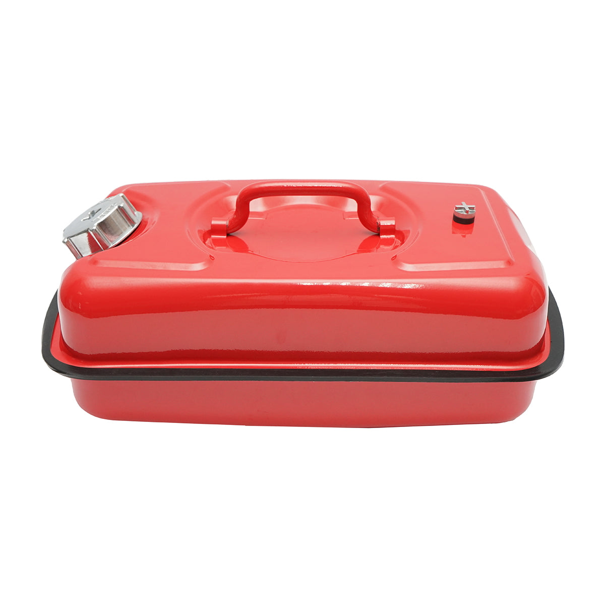 Fémtartály, vízszintes, 5L, flexibil tömlővel és csavaros kupakkal