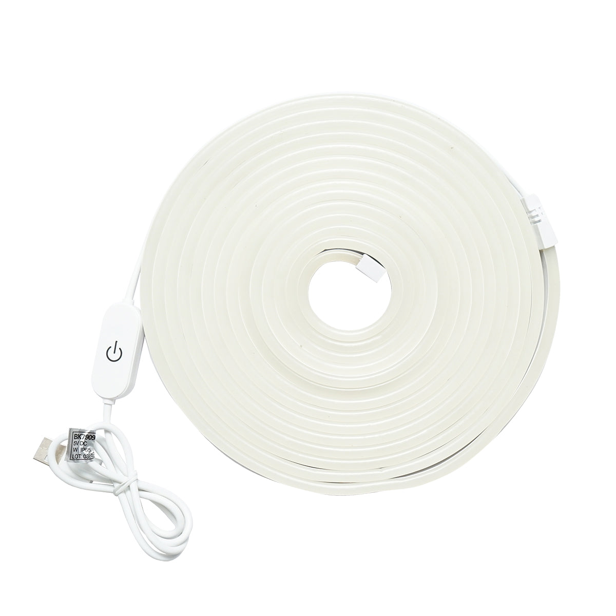 LED szalag 6500K, 5V, USB, 5 m, IP65, Breckner Germany