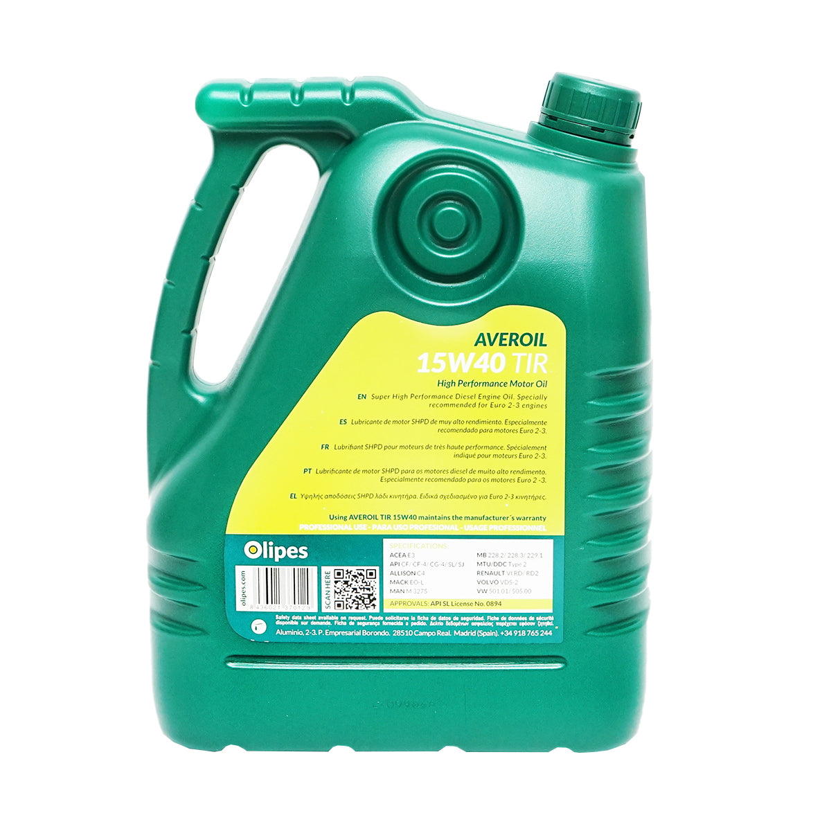 Olipes Averoil TIR 15W40 motorolaj, 5L