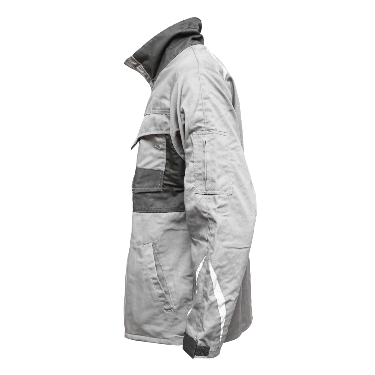 Munkadzseki poliészter és pamut keverékből, szürke-fekete, S méret, Breckner Germany