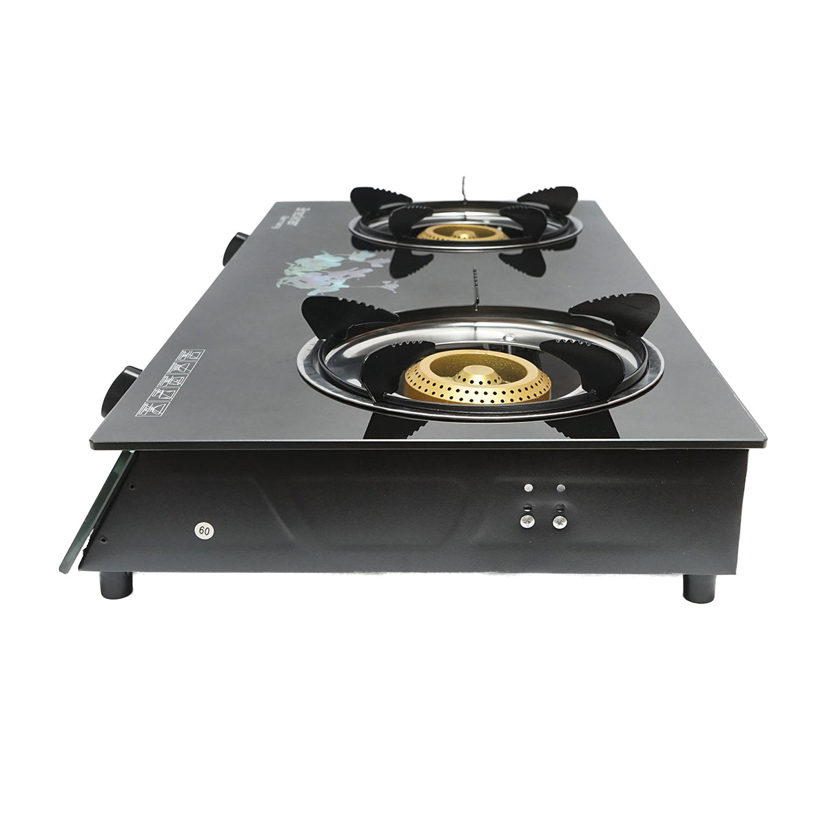 Tűzhely, 2 égős öntöttvas 2.5KW 2.5KW, biztonsági üveg 700x380x94mm Breckner Germany