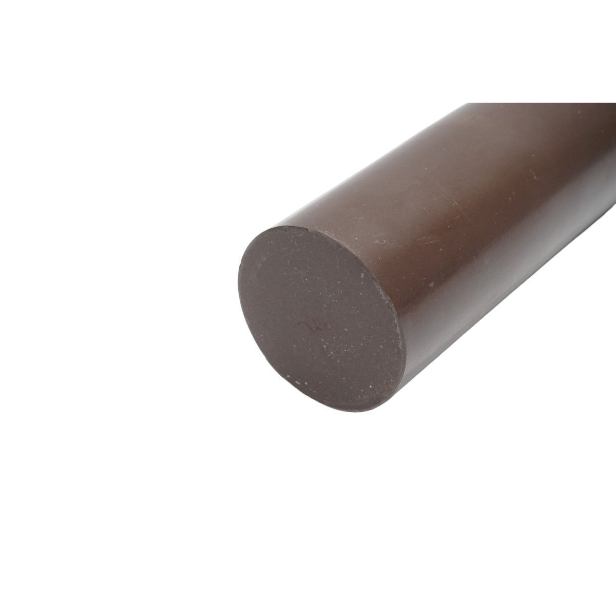 Teflon (PTFE), politetrafluoretilén barna rúd, 200x70mm, 2.84 kg