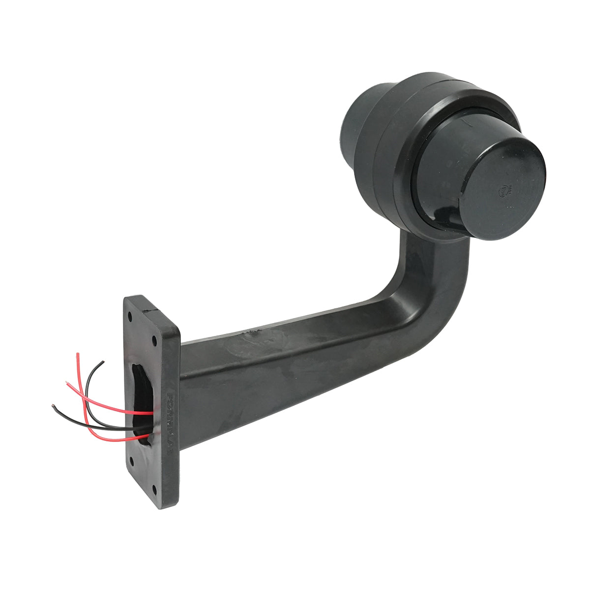 Oldalsó LED helyzetjelző lámpaszett, karral, 12–24V, füstszínű piros-fehér, FR0157, Breckner Germany