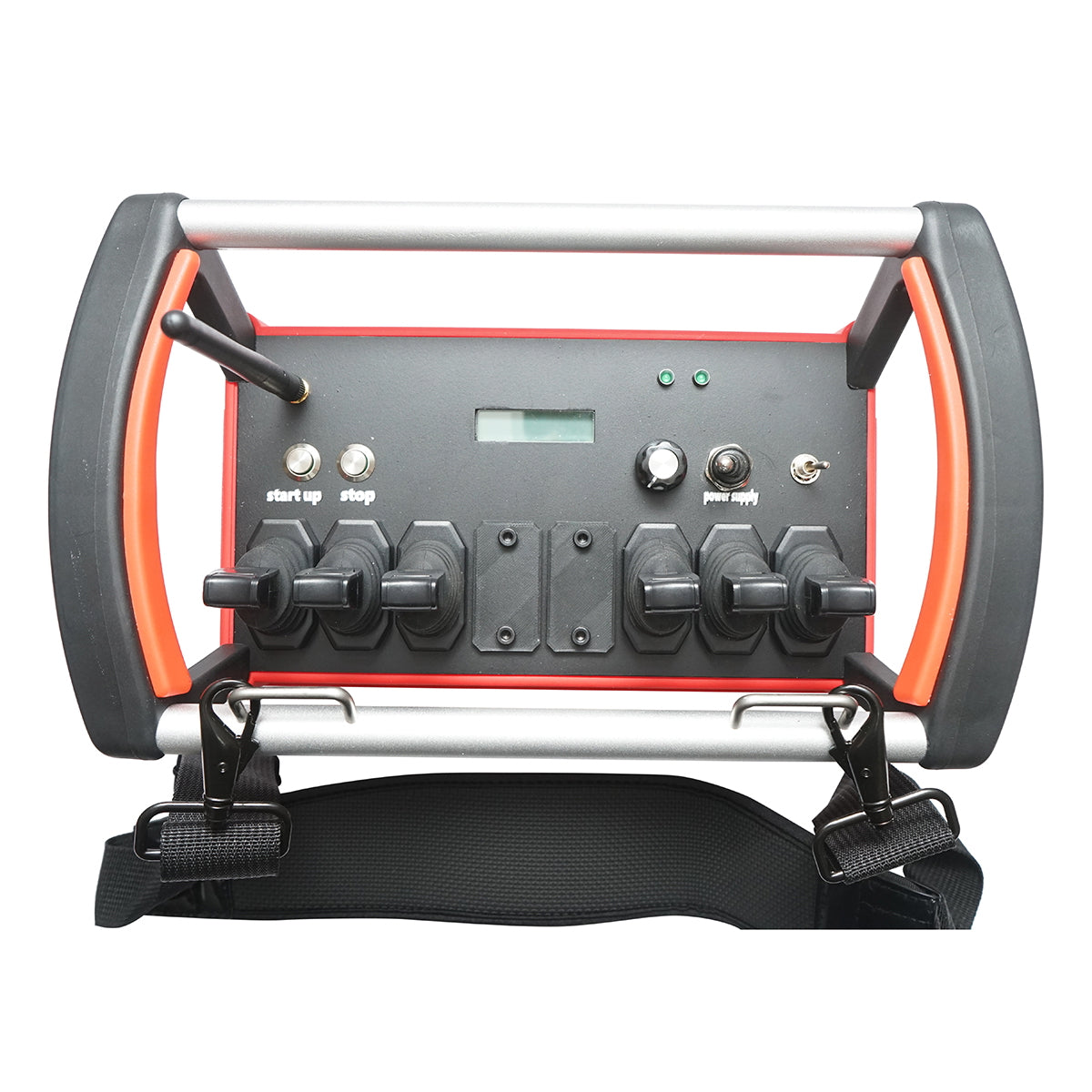 Vezeték nélküli ipari távirányító, 6 vezérléssel, DC 24V, IP65, hatótáv: 1000 m, Breckner Germany