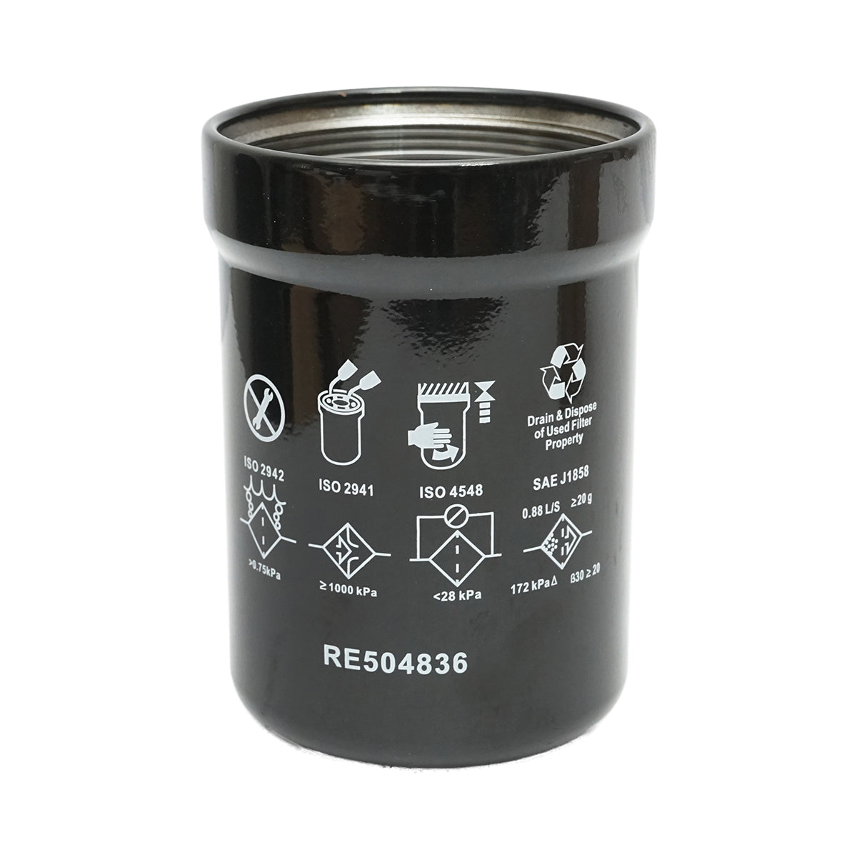 Olajszűrő 93x155 mm John Deere, Claas, Renault gépekhez, OEM RE539279, 0011457960, XO286, Breckner Germany