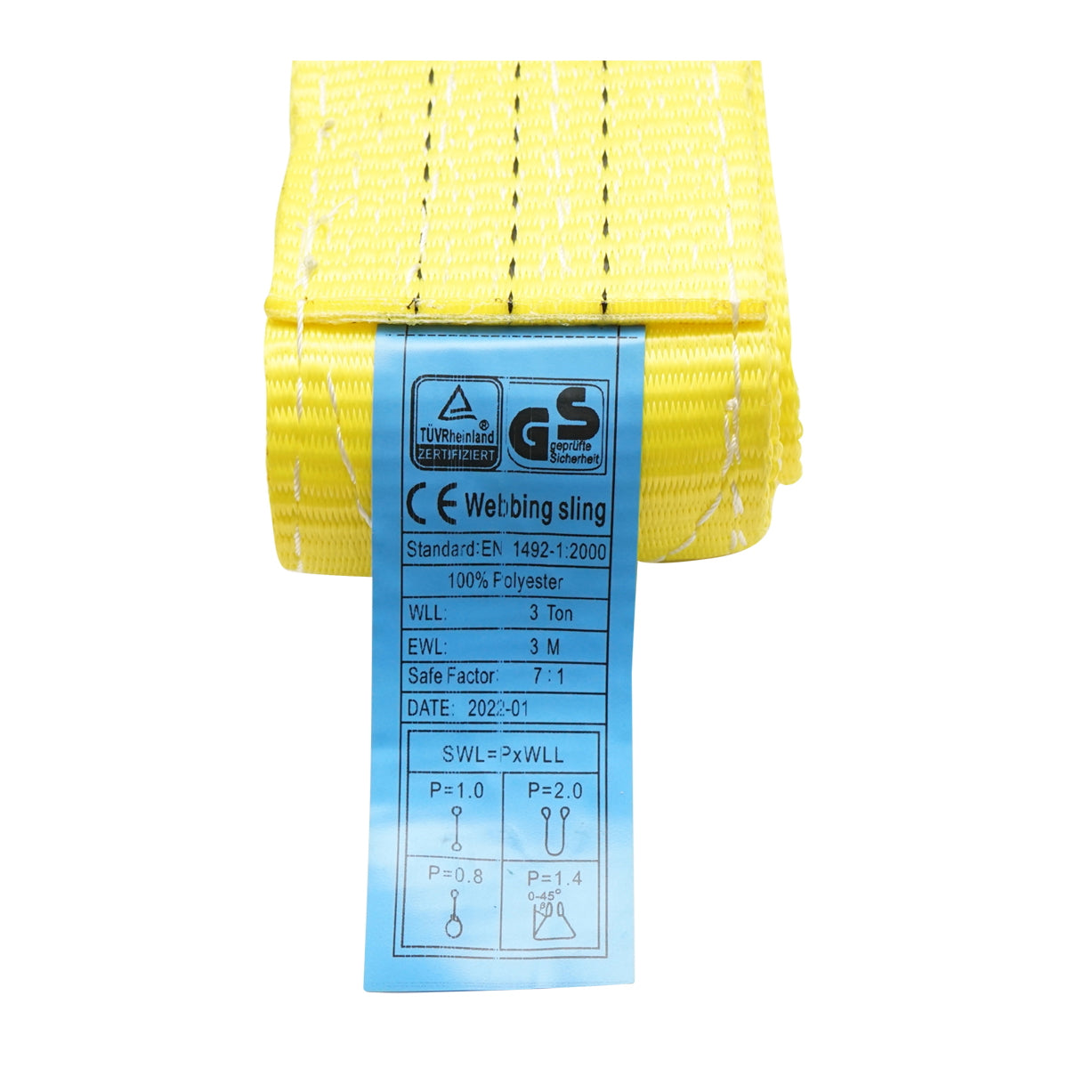 Emelőheveder, 3mx75mm, 3T, Breckner Germany