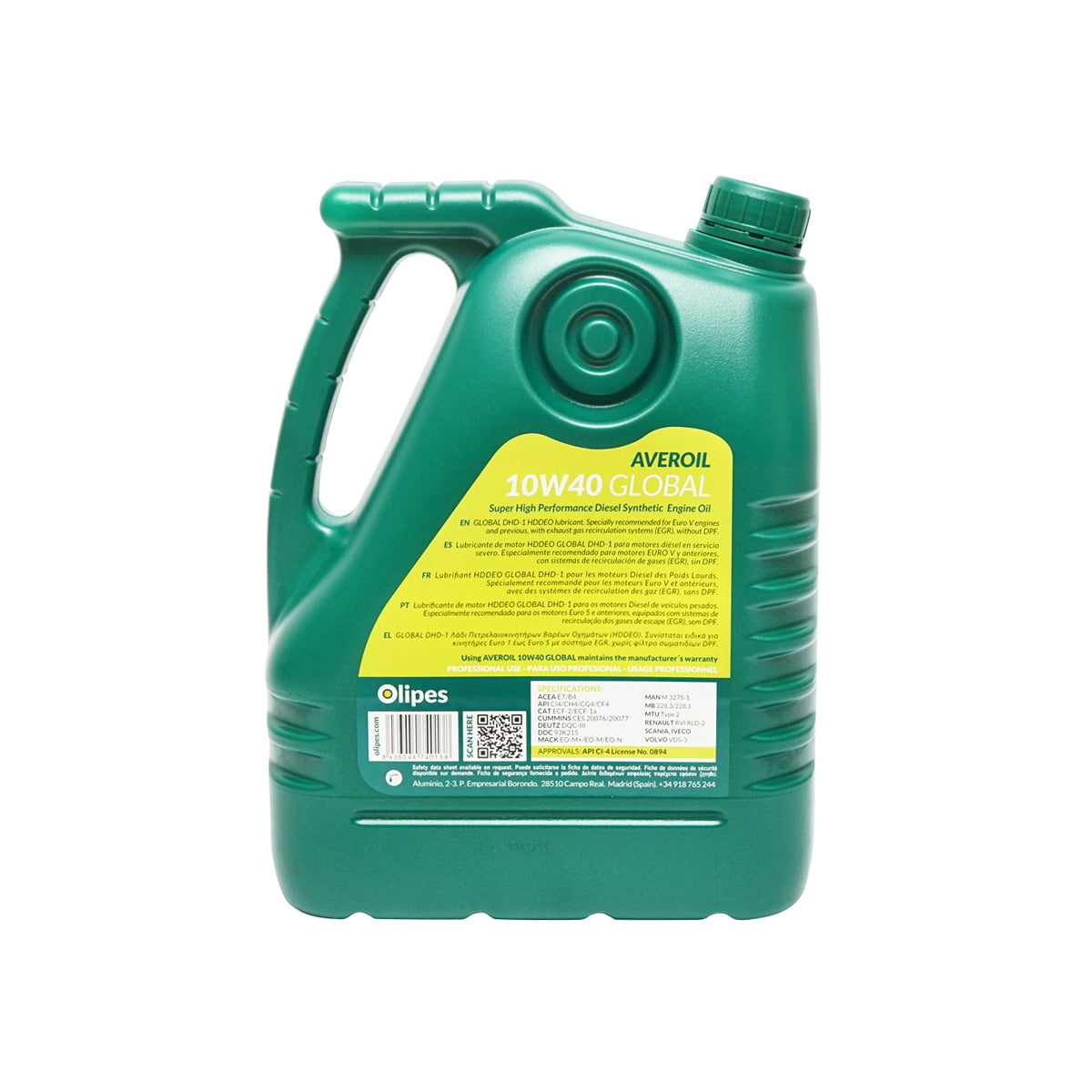 Motorolaj Olipes Averoil 10W40 Global, 5L