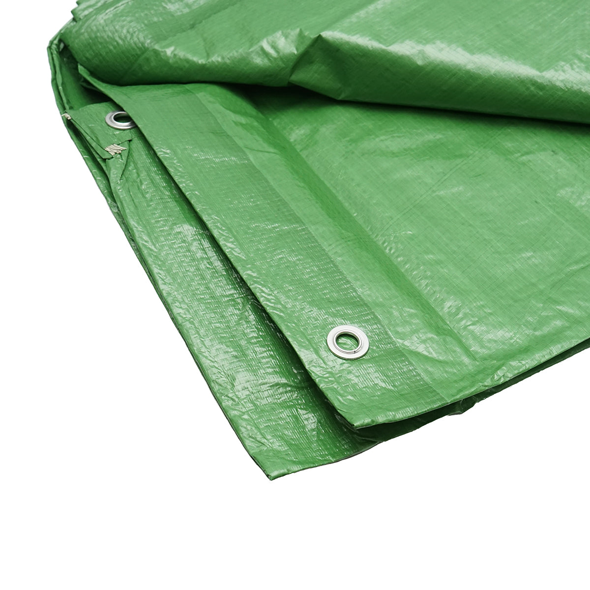 Zöld ponyva rögzítőszemekkel, 100g/m², 4x6 m, Breckner Germany