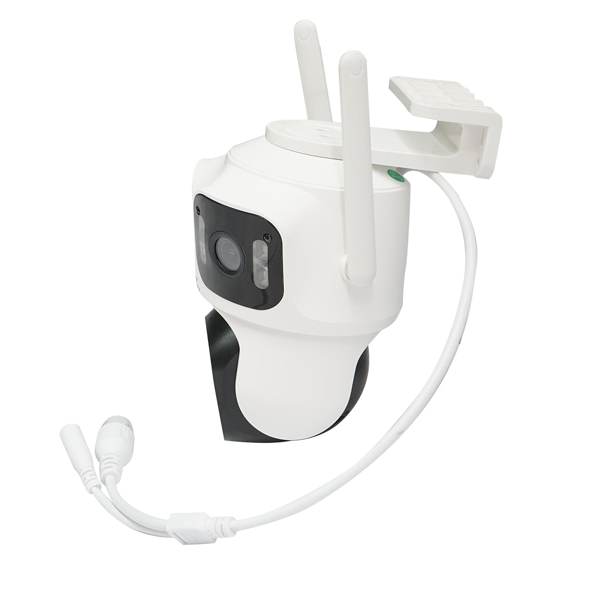 Felügyeleti kamera, 3 lencsével, 3 db 8 MP objektív, dupla CPU vezérlés, P2P WIFI 2.4G, PTZ, mozgásérzékelő, riasztás, éjjellátás, AI emberi jelenlét felismerés, iCSee alkalmazás