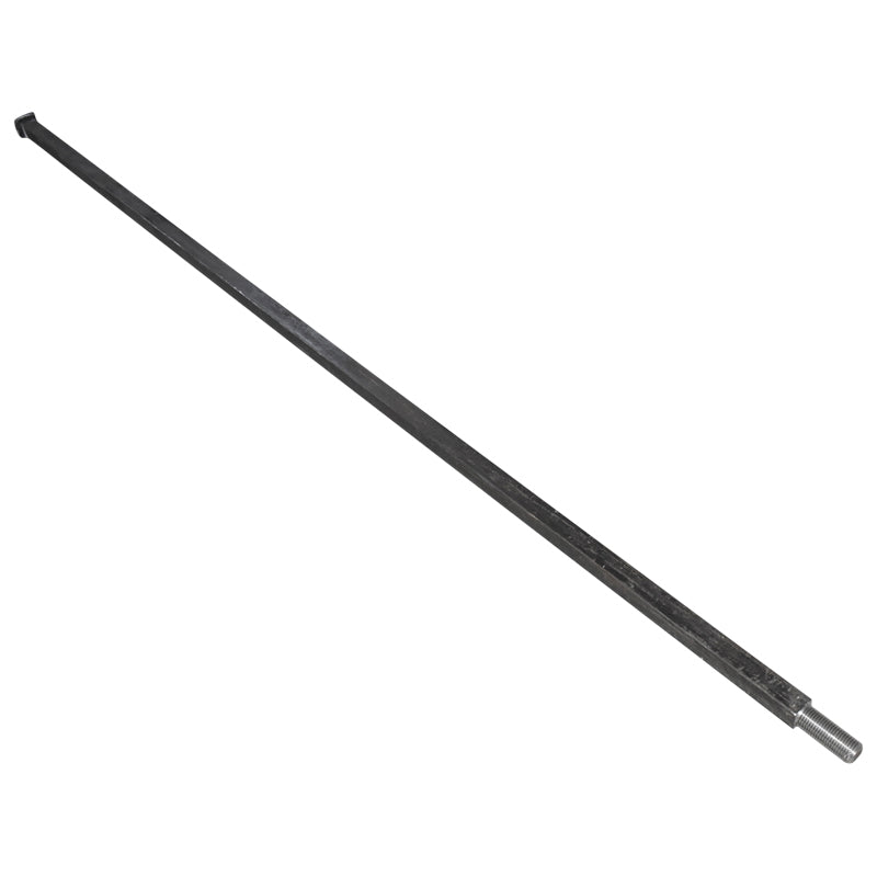 Hosszú négyzetes tengely, M27 menet, 200 cm hossz, 29 mm négyzet, 11 tárcsához