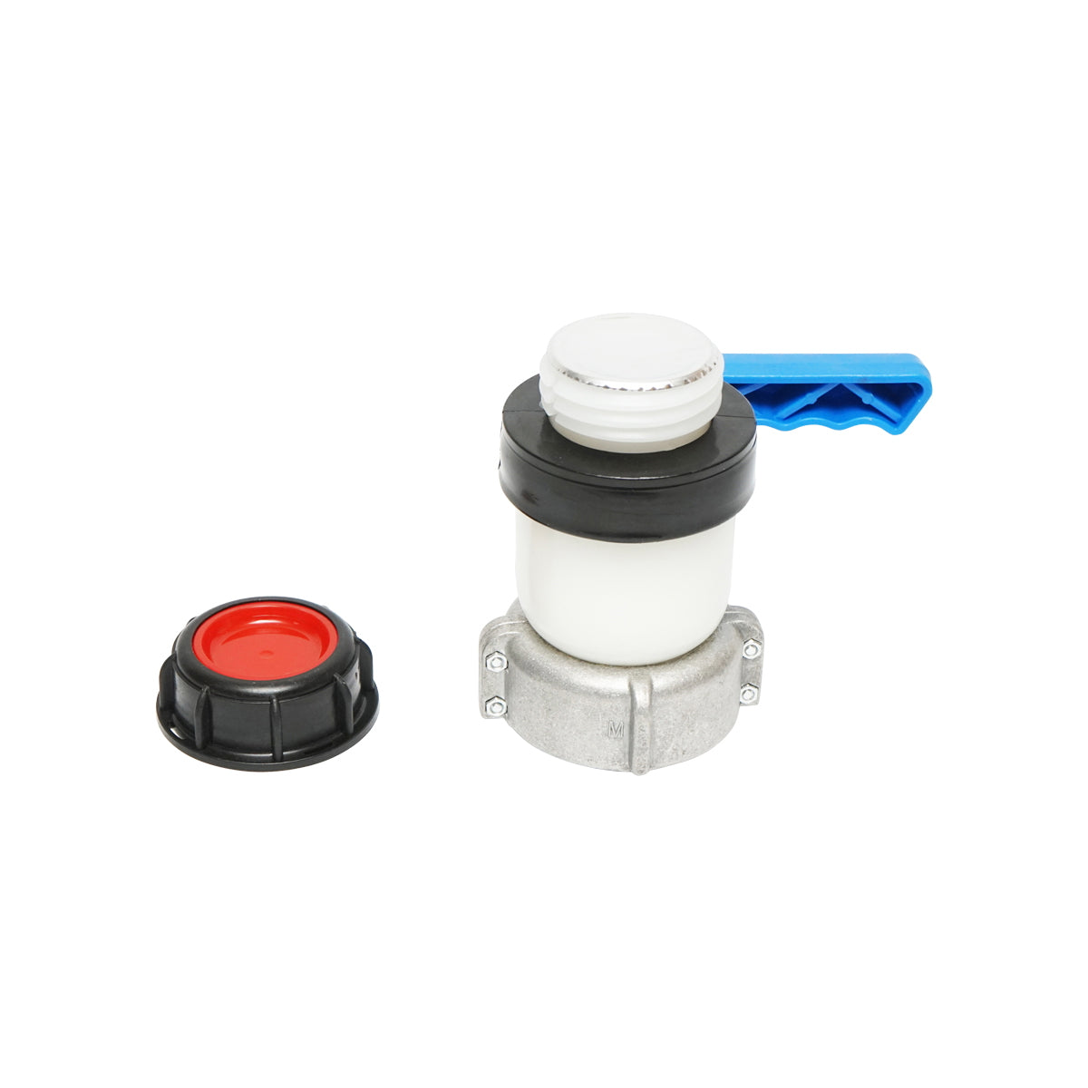 IBC tartály gömbcsap, S60x6, DN50, 75 mm menetátmérő, EPDM tömítéssel