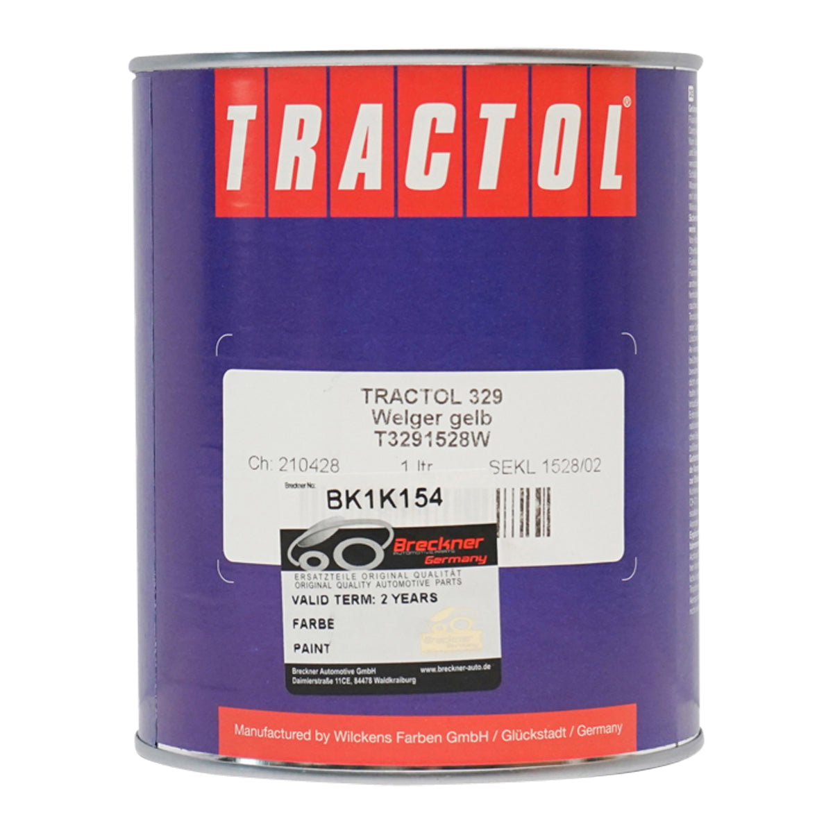 Autófesték sárga, Welger típus, 1L, Tractol