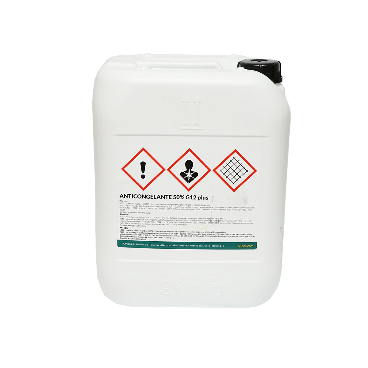 Organikus fagyálló Olipes G12 Plus, előkevert 50/50, -35 °C, 20L