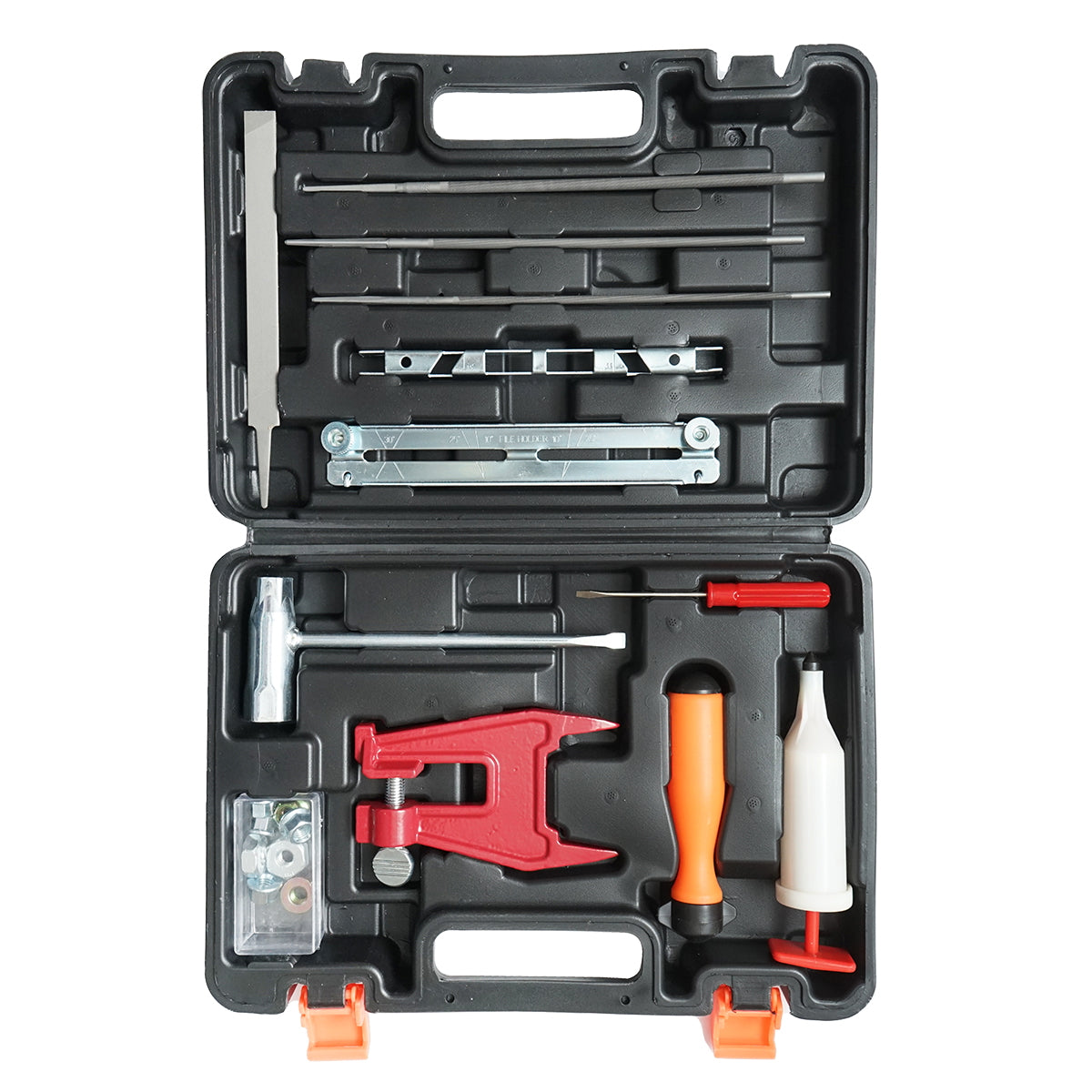 Professzionális láncfűrészlánc-élező készlet, 12 darabos