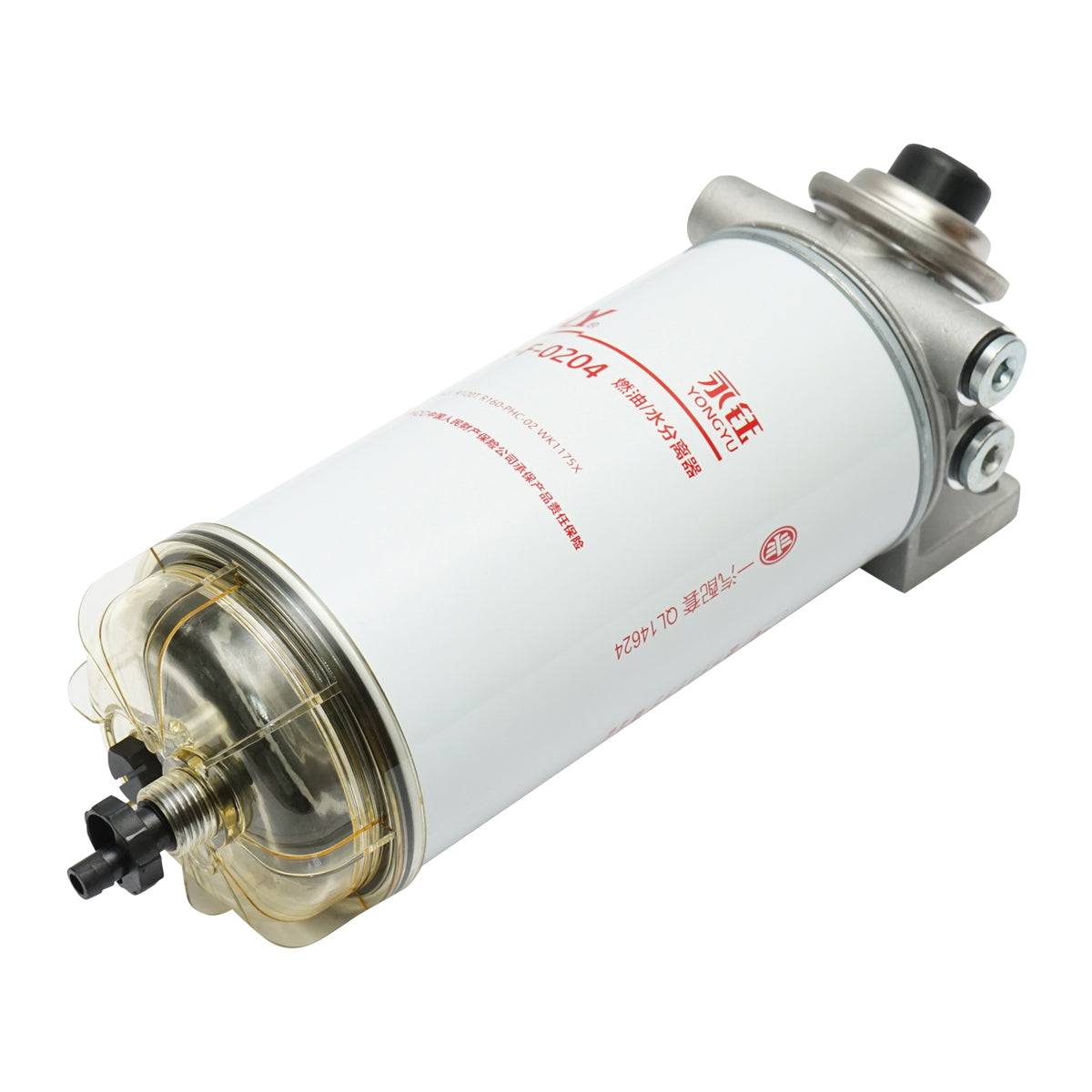 Dízel üzemanyagszűrő vízleválasztóval Iveco, Caterpillar, Deutz, Fiat, Ford, MAN, Volvo, Mercedes-Benz típusokhoz, OEM: 129-0372, 012924O4, 504166113, A0004771702, R120P