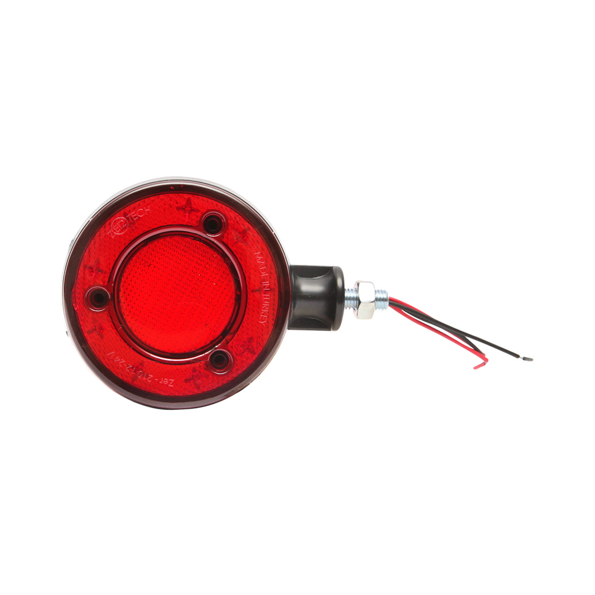 Tükörre szerelhető LED helyzetjelző lámpa, 12/24V, piros/narancs, FR0331RY, Breckner Germany