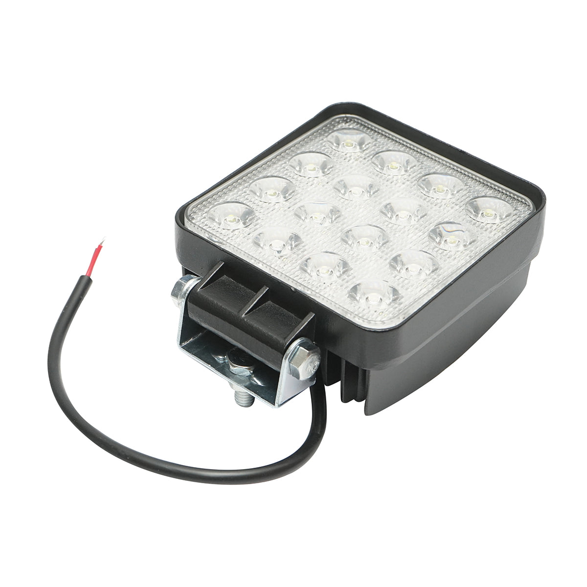 Lámpa, 16 LED-del, 10–30V, 48W, 30° sugárzási szög, spot típus, 108x108x57 mm, Breckner Germany