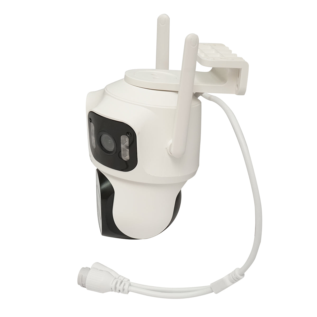 Felügyeleti kamera, 4 lencsével, 3 db 16 MP objektív, WIFI 2.4GHz, 360° forgás, PTZ, 10X zoom, IR éjjellátás, emberi jelenlét felismerés, IPC360 Home alkalmazás