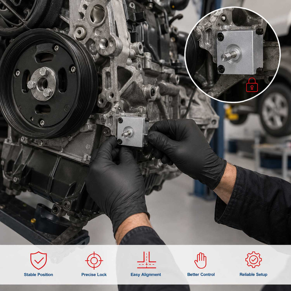 Vezérlés rögzítő készlet OPEL VAUXHALL 1.0 1.2 1.4 GEBO TOOLS
