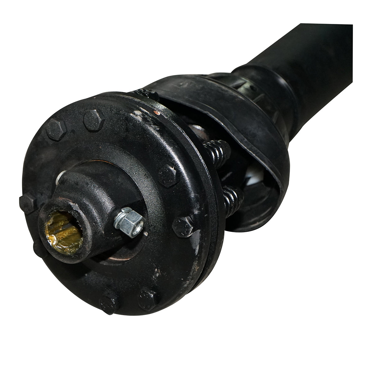 Kardántengely 1500 mm, T5, kéttárcsás kuplunggal, kereszt 30,2x80 mm, háromszög alakú csővel, 1 3/8" Z=6