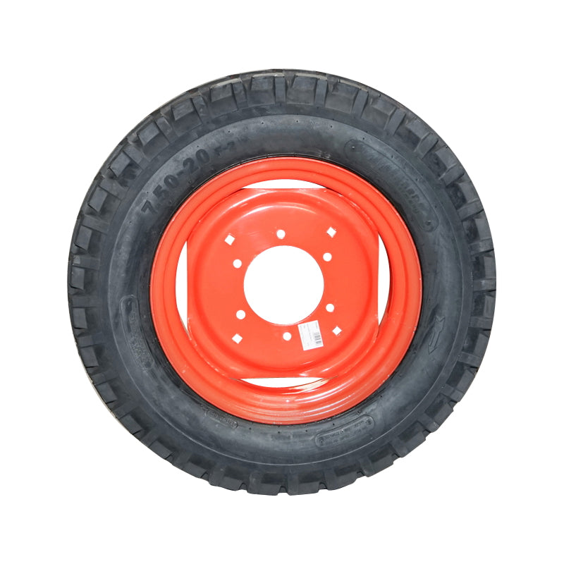 Komplett kerék 750/20, 10PR, F-2, szaggatott futófelület, első traktorkerék, UTB U-650