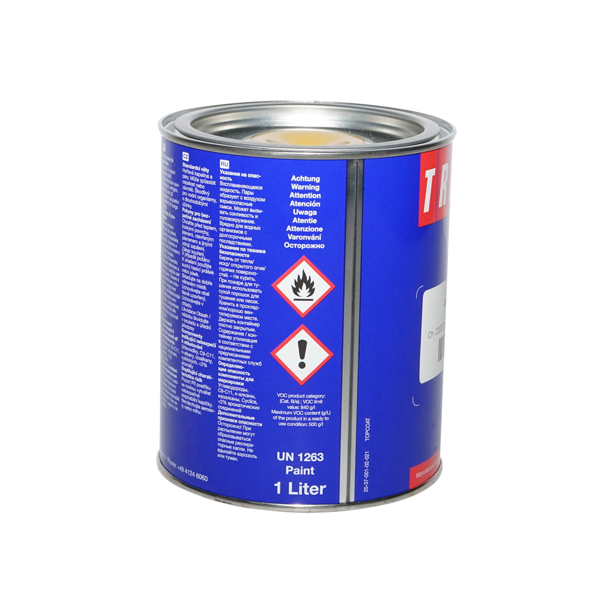 Autófesték sárga, Caterpillar típus, 1L, Tractol