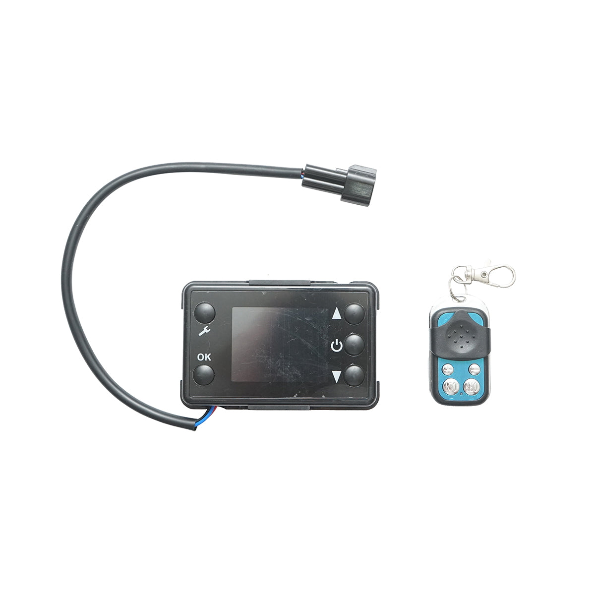 Állóhelyzeti fűtés, sirocou 12V, 2KW, LCD kijelzővel, távirányítóval és Kyocera izzítógyertyával, Breckner Germany